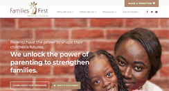 Desktop Screenshot of families-first.org