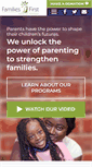 Mobile Screenshot of families-first.org