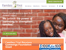 Tablet Screenshot of families-first.org
